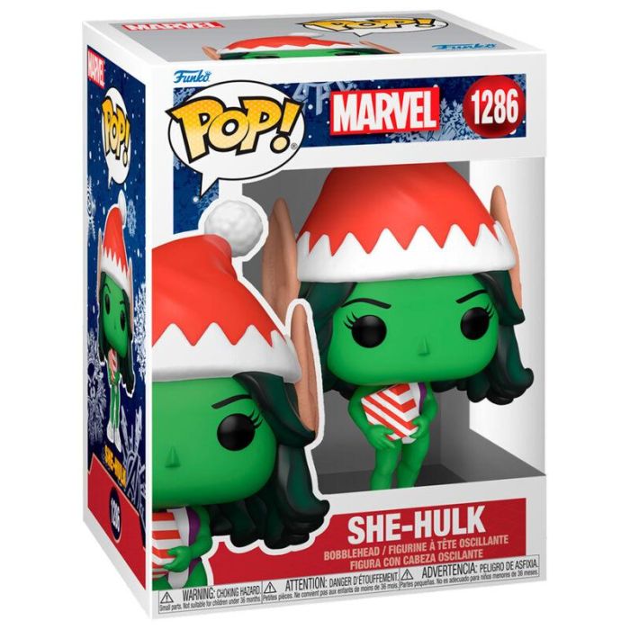 Figura POP Marvel Holiday She-Hulk 1 Figura POP Marvel Holiday She-Hulk 1