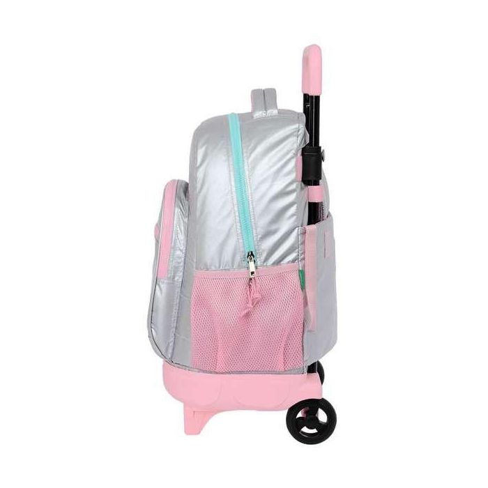 Mochila gde. c/ruedas compact extraible benetton "silver" 33x45x22cm 1