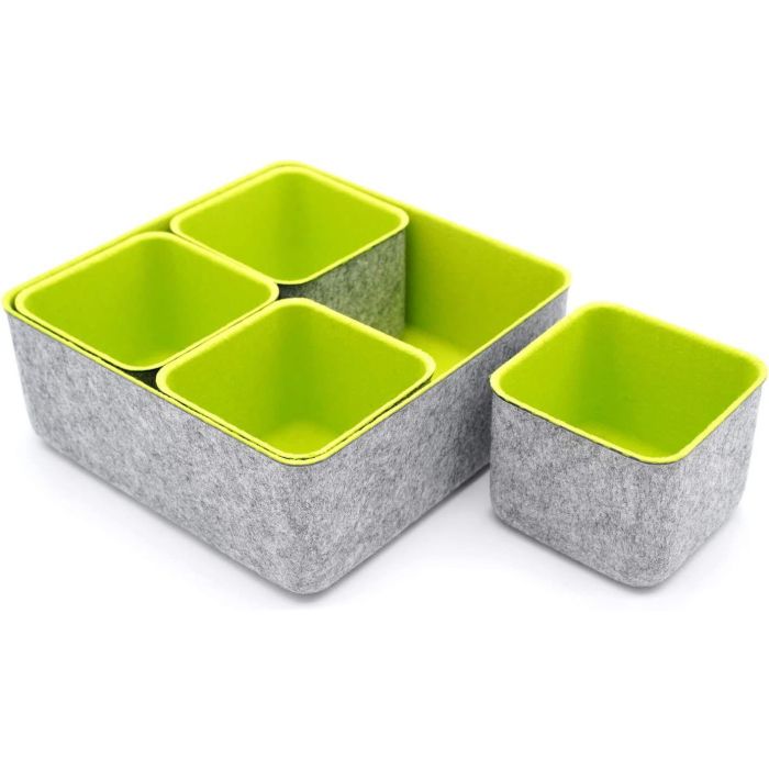 Confortime Set de 5 Organizadores de Fieltro 25.2 x 25 x 10 cm (6 Unidades) 1