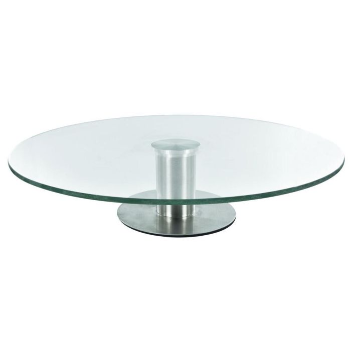 Lily Cook Fuente Giratoria Acero Inoxidable y Cristal Diámetro 30 cm 1