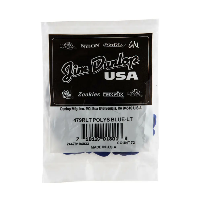 DUNLOP Pack 72 Púas Poly - Light 3 DUNLOP Pack 72 Púas Poly - Light 3