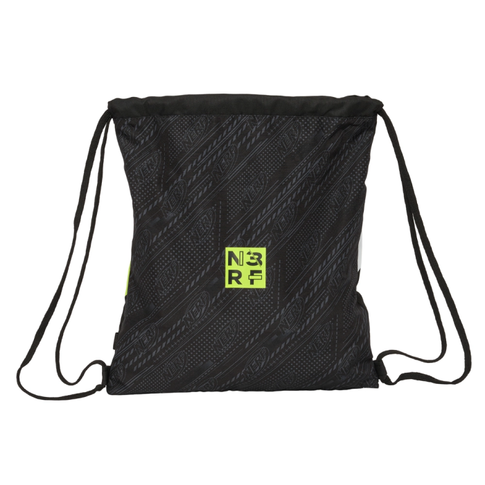 Bolsa Mochila con Cuerdas Nerf Get ready Negro 35 x 40 x 1 cm 1