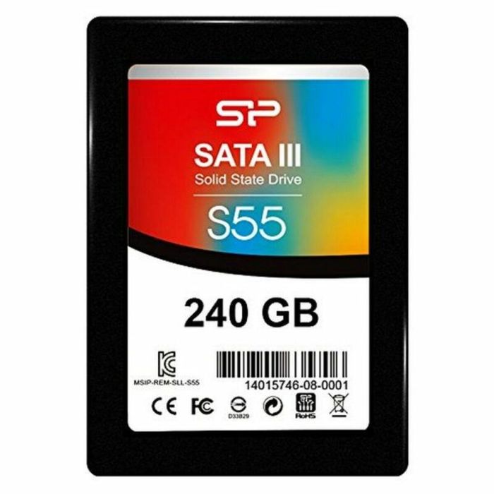 Silicon Power SP240GBSS3S55S25 Disco Duro Interno SSD Slim S55 240GB 2.5" 7mm SATA3 hasta 550MB/s Lectura 2 Silicon Power SP240GBSS3S55S25 Disco Duro Interno SSD Slim S55 240GB 2.5" 7mm SATA3 hasta 550MB/s Lectura 2
