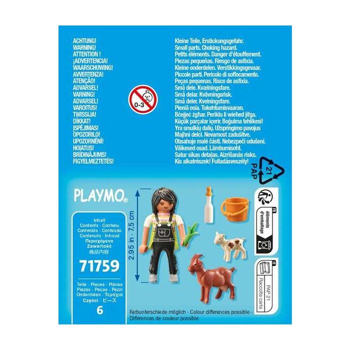 Figura mujer con cabras playmobil special plus. 3 Figura mujer con cabras playmobil special plus. 3