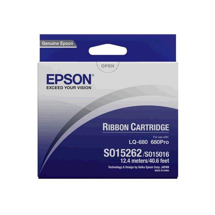 Epson LQ-670/680/860/1060/2500/2550 DLQ-2000 Cinta Nylon Negro (S015016)