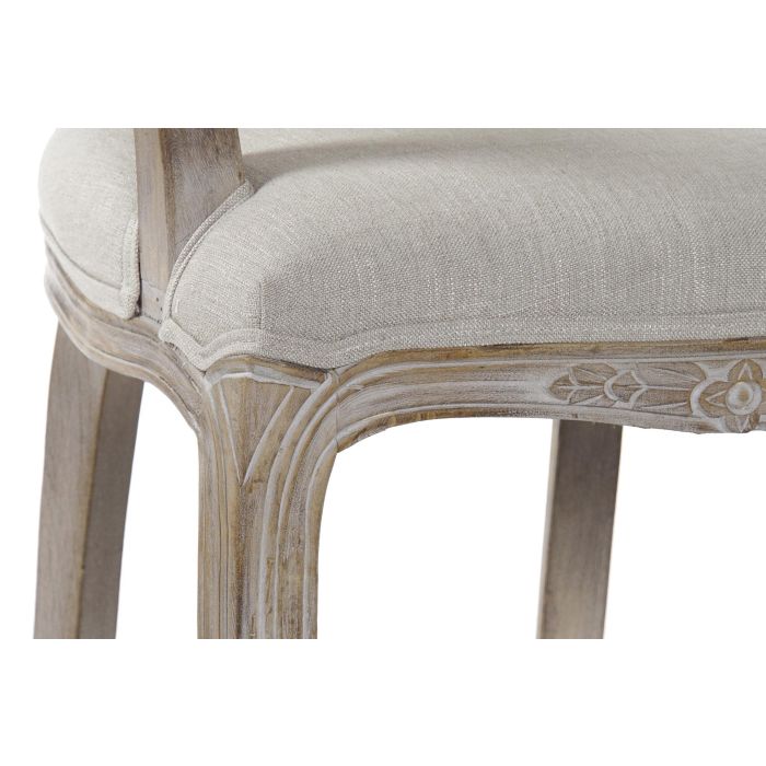 DKD Home Decor Silla Tradicional Marron Beige 57 x 94 x 57 cm (2 Unidades) 1