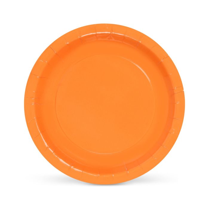 Set de 10 platos de cartón naranja Algon 20 cm (36 Cajas) 2 Set de 10 platos de cartón naranja Algon 20 cm (36 Cajas) 2