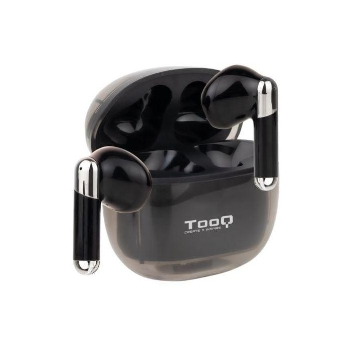 TooQ TQBWH-0054B Auriculares Inalámbricos Bluetooth Onyx con Estuche de Carga, Micrófono, Cancelación Ruido ENC, Autonomía hasta 18h, Negros TooQ TQBWH-0054B Auriculares Inalámbricos Bluetooth Onyx con Estuche de Carga, Micrófono, Cancelación Ruido ENC, Autonomía hasta 18h, Negros