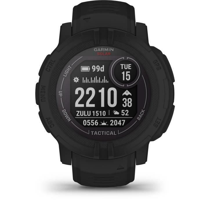 Reloj conectado - GARMIN - Instinct 2 Solar - Edición táctica - Negro