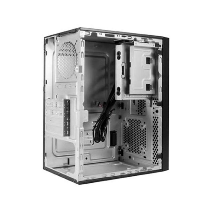 Unykach Numen Caja Ordenador Micro ATX Negra, 2 Puertos USB 3.0, 1 USB Type-C, 1x 3.5" y 1x 2.5" Bahías Internas 3