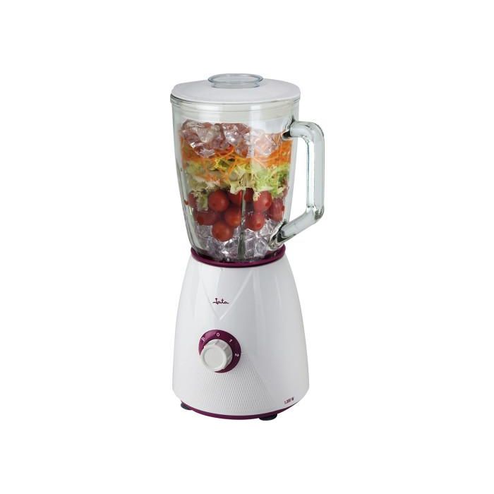Jata Batidora de Vaso BT265, Jarra de Cristal 1,5L, 2 Velocidades + Pulse, 1300W, Plateado