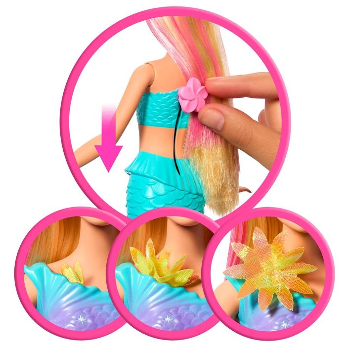 Muñeca Barbie Sirena Florece Rubia Jdm72 Mattel 3 Muñeca Barbie Sirena Florece Rubia Jdm72 Mattel 3