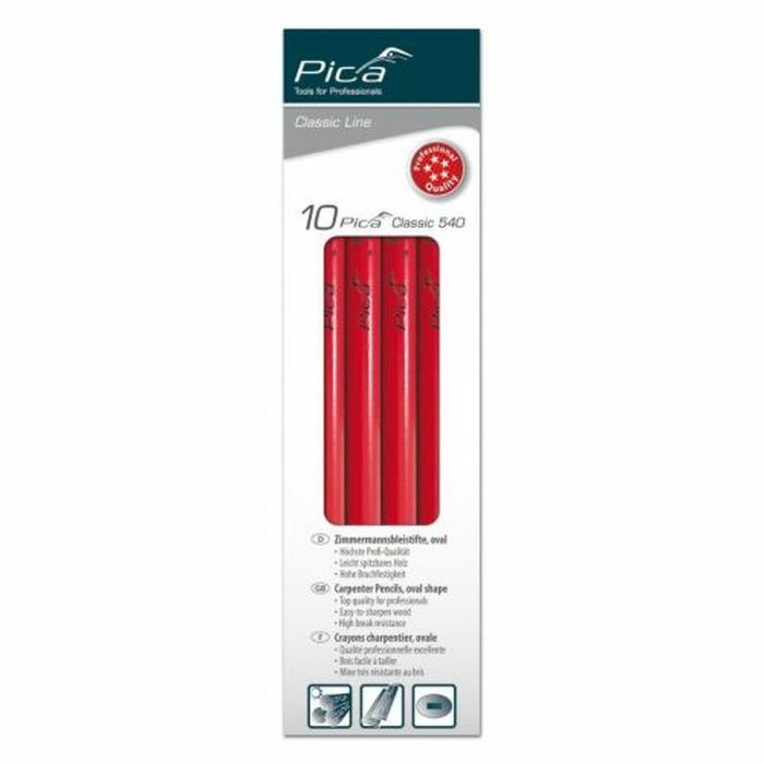 Lápices Pica Colgador Carpintería 10 Piezas 0 Lápices Pica Colgador Carpintería 10 Piezas 0