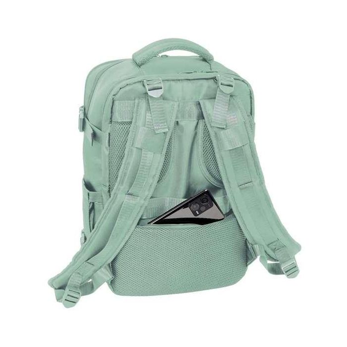 Safta Mochila Viaje Cabina Portátil 15,6'' Verde Pastel 29x44x19 Cm 9