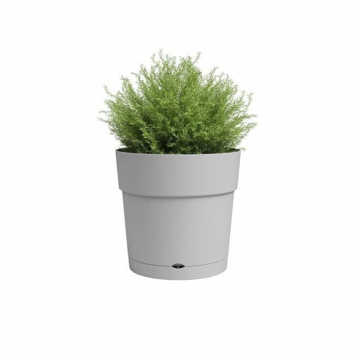 Jarra de flores y capri redondo redondo - plástico - tanque de agua - diámetro de 30 cm - gris claro - artevasi 1 Jarra de flores y capri redondo redondo - plástico - tanque de agua - diámetro de 30 cm - gris claro - artevasi 1