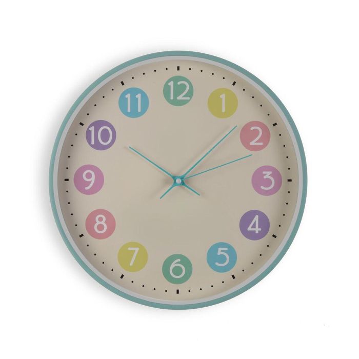 Reloj de Pared Versa Multicolor Plástico 30 x 30 x 4,5 cm 0 Reloj de Pared Versa Multicolor Plástico 30 x 30 x 4,5 cm 0