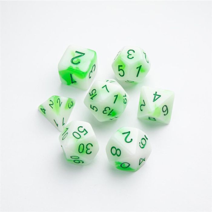 Toxic Stones RPG Dice Set (7 pcs) 1