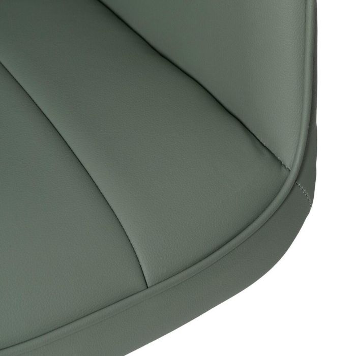 Silla de Comedor Verde Gris Nailon Poliéster Espuma Madera Hierro 57 x 60,5 x 85 cm 4