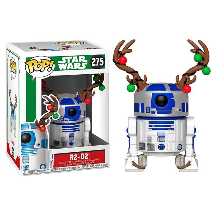 Figura POP Star Wars Holiday R2-D2 with Antlers 1