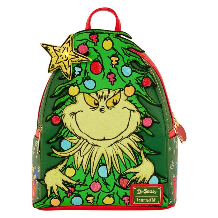 Loungefly Mochila Dr. Seuss Holiday El Grinch 26cm