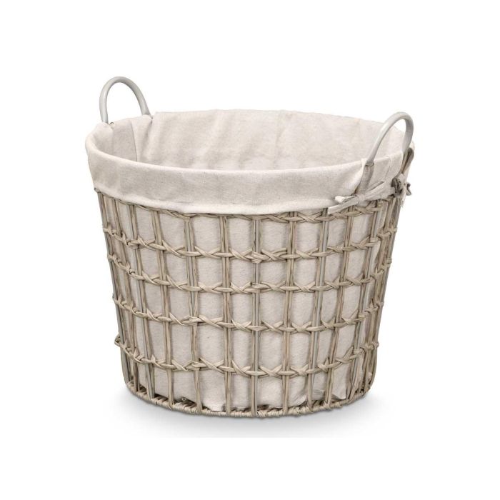 Cesto Redondo Asas Bajo Gris Kipit 47X41CM (6 Unidades) 1 Cesto Redondo Asas Bajo Gris Kipit 47X41CM (6 Unidades) 1
