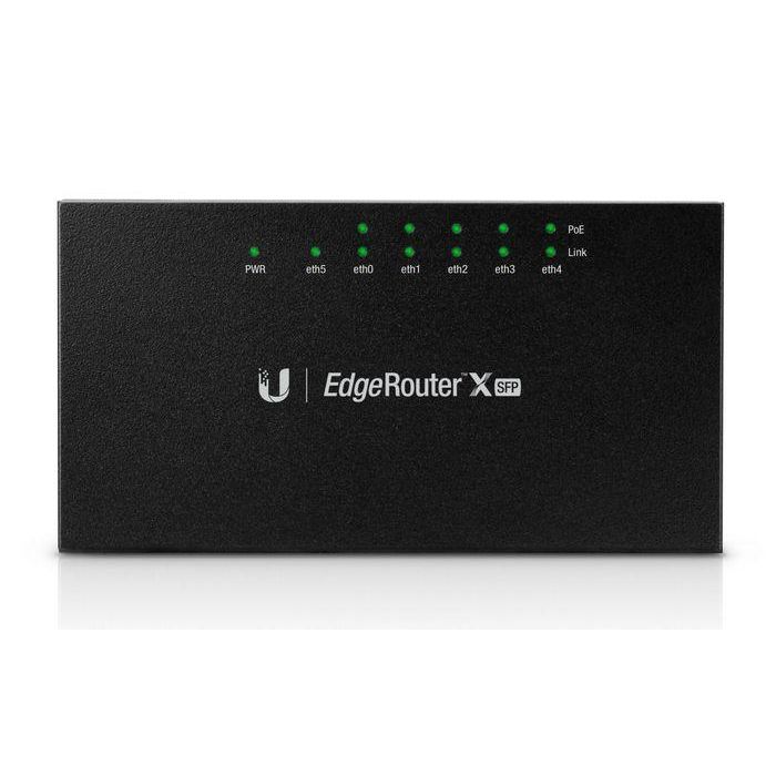 Ubiquiti EdgeRouterX SFP Router Gigabit PoE Avanzado con 5 Puertos RJ45 y 1 Puerto SFP Óptico para Redes 1