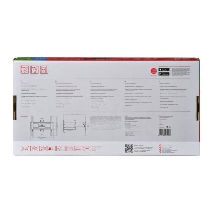 ONE FOR ALL WM2453 - Soporte de pared para Smart TV - Inclinación de 20 ° y giro de 180 ° - 32-65 '' / 81-165cm - Para TV max 50 kgs 4 ONE FOR ALL WM2453 - Soporte de pared para Smart TV - Inclinación de 20 ° y giro de 180 ° - 32-65 '' / 81-165cm - Para TV max 50 kgs 4