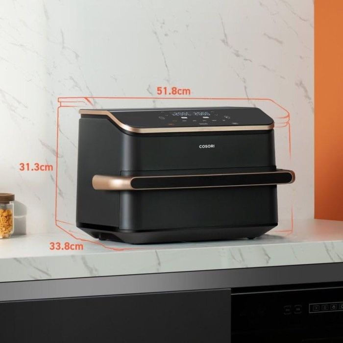 Cosori COS1730416443719 Freidora sin aceite Doble Fuego Twinfry Chef Edition, 10 L, 6 Programas, 2800 W, Negra 9