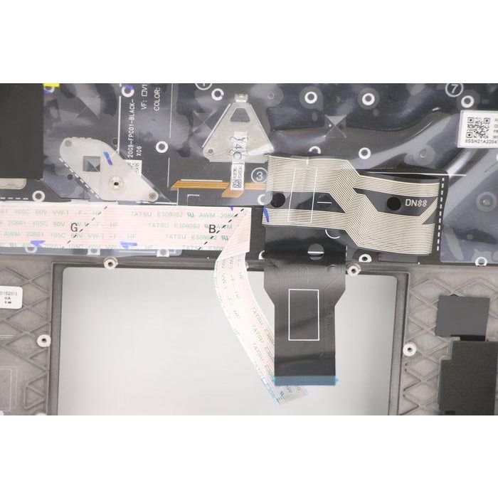 Lenovo MECH_ASM KBD W/C GER BKLT(CHY) UK BK Teclado Alemán Retroiluminado Inglés Negro 2