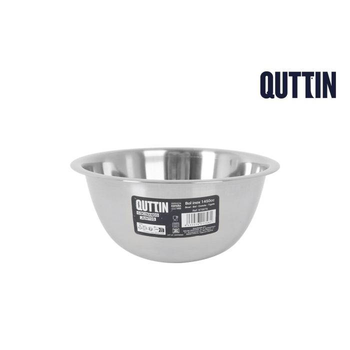Quttin Bol de Metal Inoxidable 1450 cc, 20.4x7.1 cm (24 Unidades) Quttin Bol de Metal Inoxidable 1450 cc, 20.4x7.1 cm (24 Unidades)