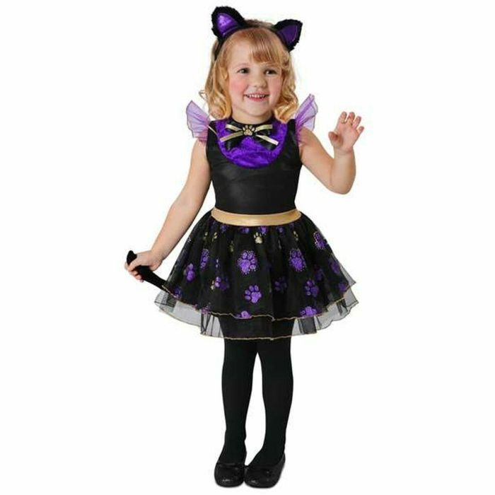 Disfraz para Niños My Other Me Negro Morado Gatita (3 Piezas)