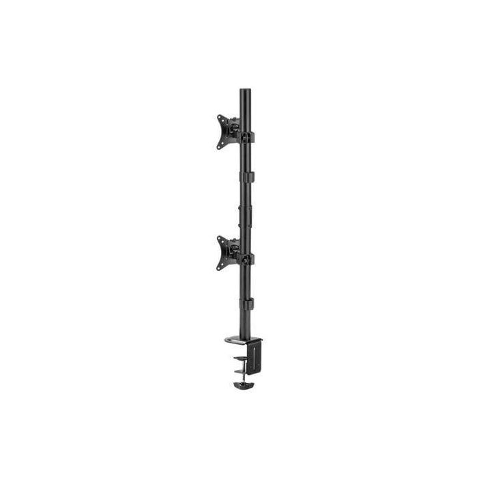 AISENS - SOPORTE DE MESA ECO GIRATORIO E INCLINABLE PARA 2 MONITOR/TV 9KG DE 17-32, NEGRO 1 AISENS - SOPORTE DE MESA ECO GIRATORIO E INCLINABLE PARA 2 MONITOR/TV 9KG DE 17-32, NEGRO 1