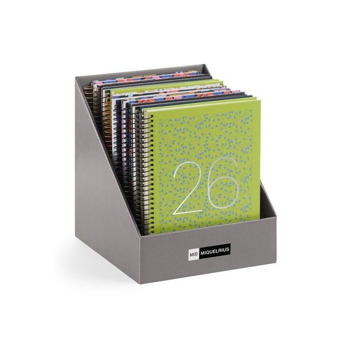 Agenda Anual (2025-26) Miquelrius 18 Meses Espiral Tapa Extra Plus 4º 155X213 S/V Apais. Surtido Expositor De 12