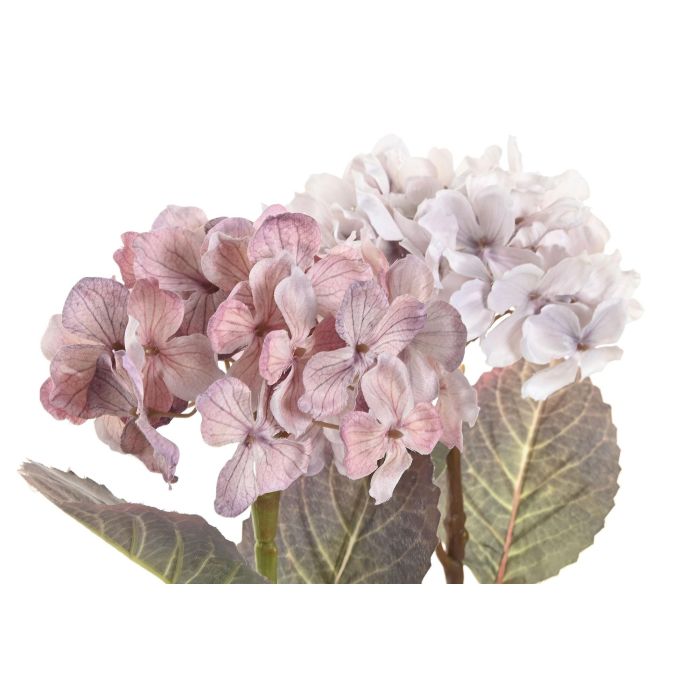 Planta Shabby DKD Home Decor Rosa Blanco 18 x 31 x 18 cm (6 Unidades) 1