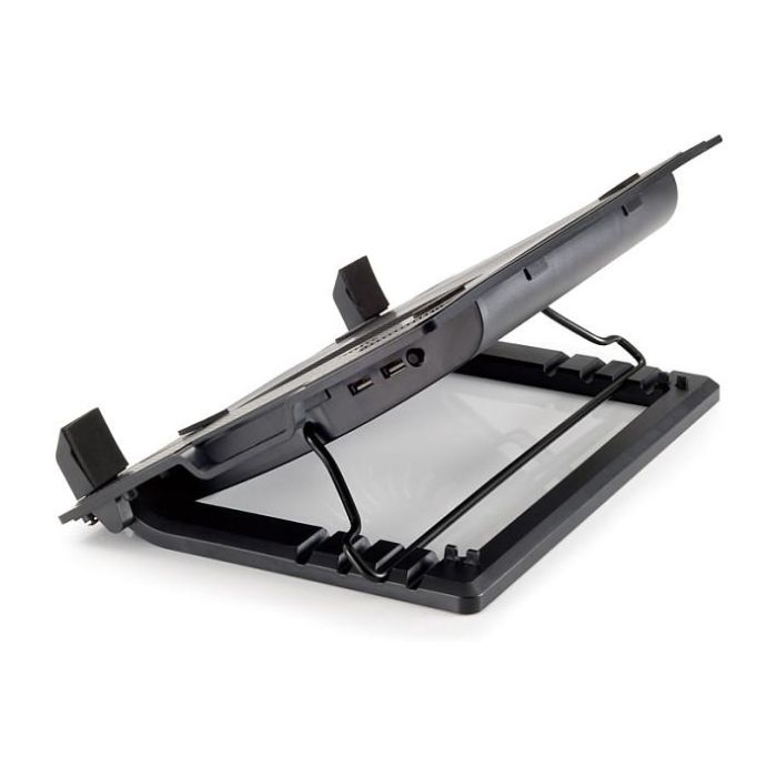 Conceptronic Base Refrigeración Portátil 17" 1 Ventilador 14cm USB 2.0 Negro ERGO 3