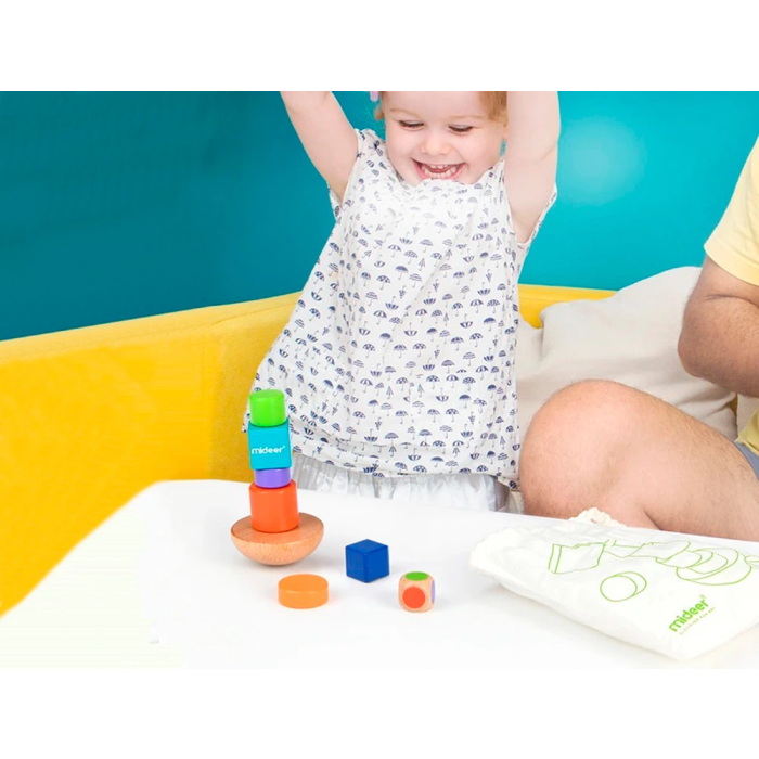 Mideer Juego de Balanceo Equilibra Figuras en Madera con Base Natural para Niños 2 Mideer Juego de Balanceo Equilibra Figuras en Madera con Base Natural para Niños 2