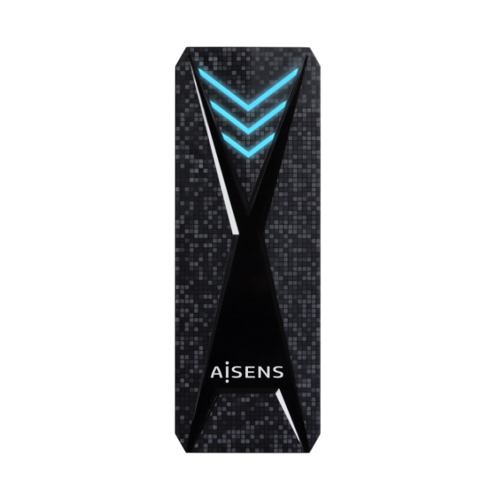 Aisens Caja Externa M.2 Ngff Rgb Gaming Para Ssd M.2 Nvme A Usb3.2 gren2, Negra Aisens Caja Externa M.2 Ngff Rgb Gaming Para Ssd M.2 Nvme A Usb3.2 gren2, Negra