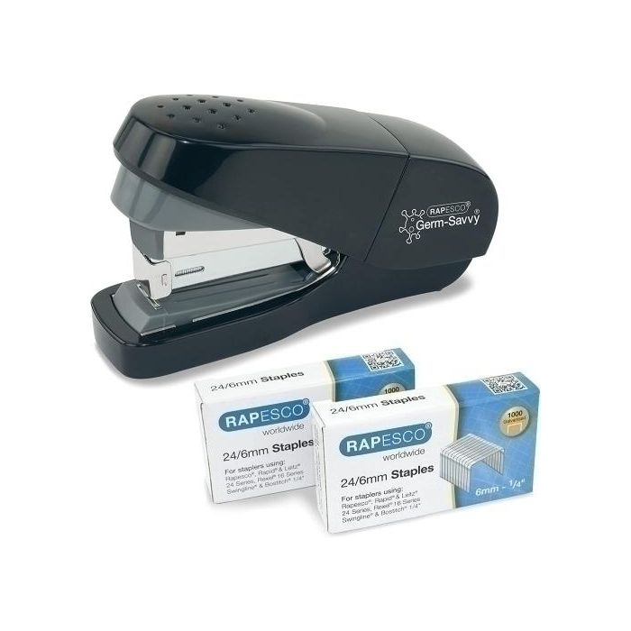 Grapadora Rapesco Eco (1688) Flat Clinch Lees Effort (35H) Negro