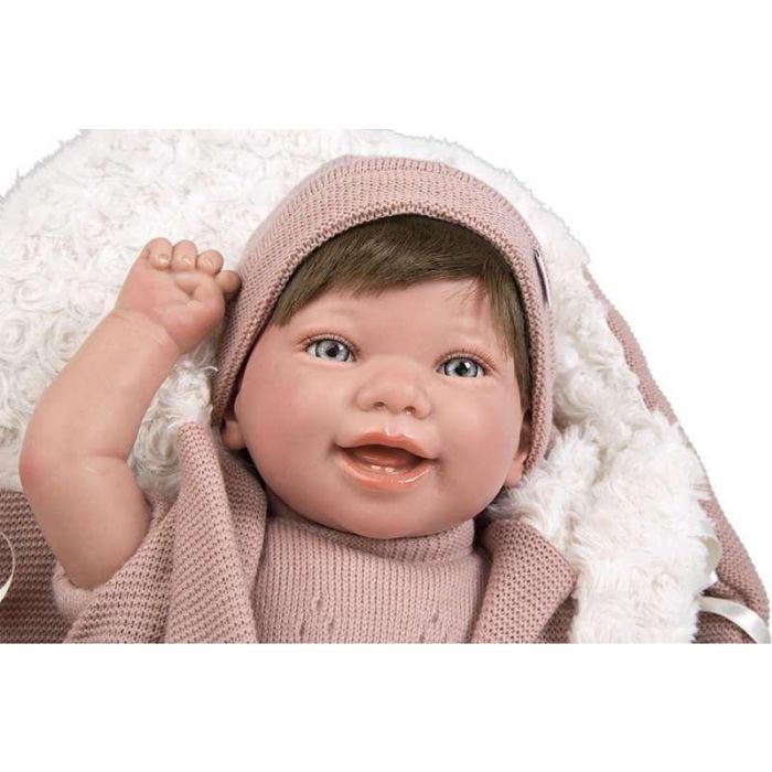 Muñeca reborn arias 45 cm gimena c/saco portabebe 25 Muñeca reborn arias 45 cm gimena c/saco portabebe 25