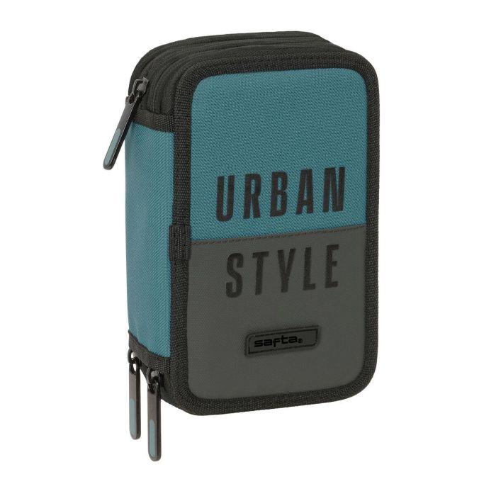Plumier Triple Safta Urban style Azul Gris 12,5 x 19,5 x 5,5 cm 37 Piezas 0 Plumier Triple Safta Urban style Azul Gris 12,5 x 19,5 x 5,5 cm 37 Piezas 0