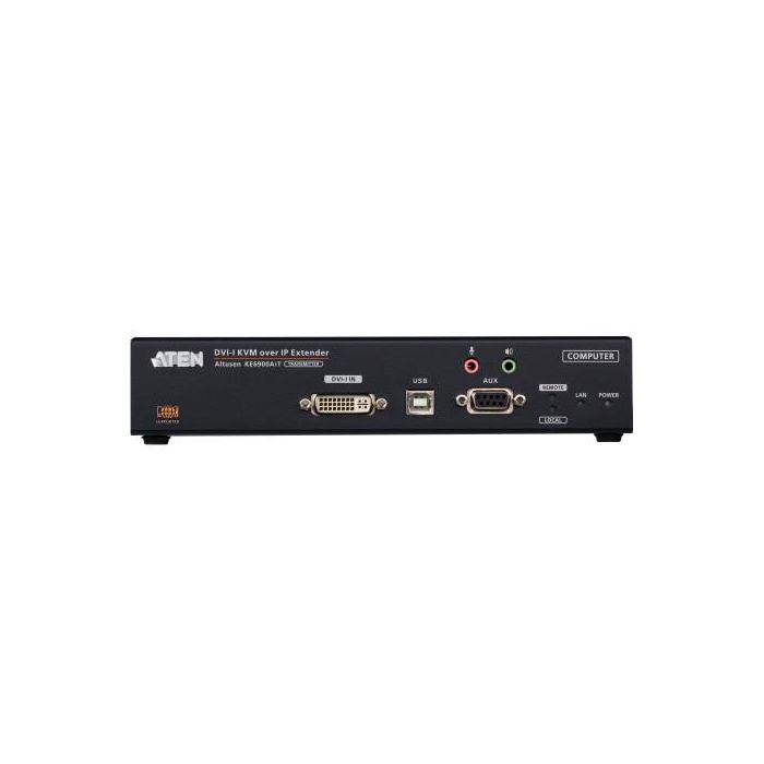 ATEN Transmisor de KVM DVI-I a través de IP de una sola pantalla con acceso a Internet 2 ATEN Transmisor de KVM DVI-I a través de IP de una sola pantalla con acceso a Internet 2