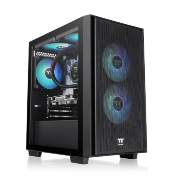 Thermaltake Versa H16 TG ARGB Micro Torre Negro Thermaltake Versa H16 TG ARGB Micro Torre Negro