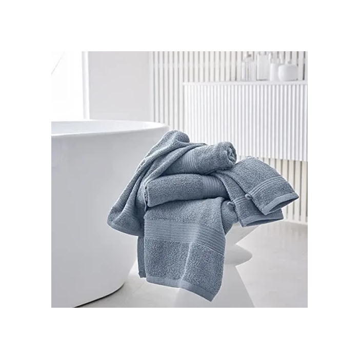 Today TOD3574641225469 Juego de 2 Toallas 50x90 cm 100% Algodón - Denim 2