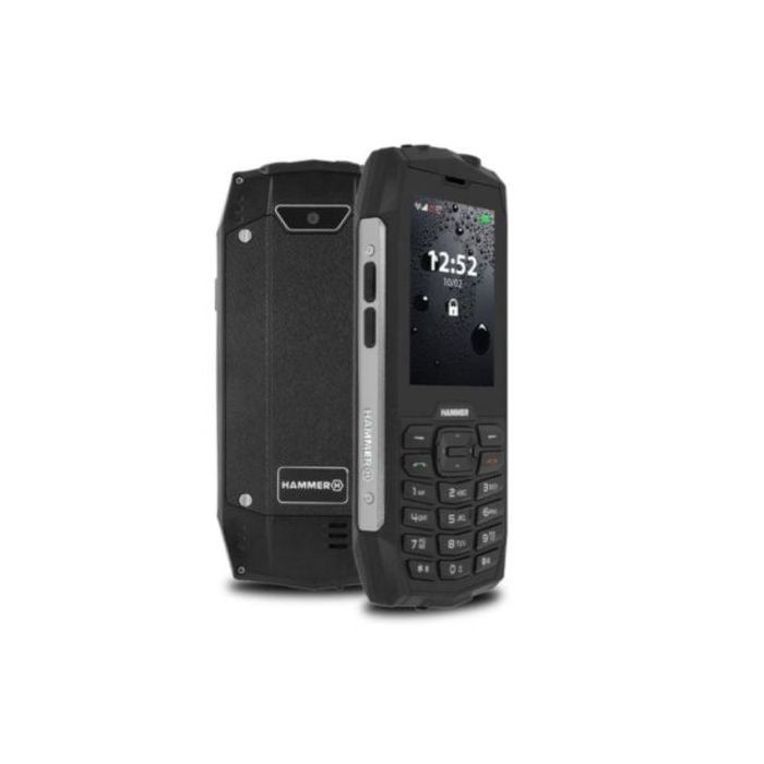 TELEFONO MÓVIL HAMMER 4+ BLACK - 2.8"- MEDIATEK MT6260A - 64MB RAM - 128MB ROM - CAM 2MPX - BT - MICROSD - DUAL SIM - RUGERIZADO TELEFONO MÓVIL HAMMER 4+ BLACK - 2.8"- MEDIATEK MT6260A - 64MB RAM - 128MB ROM - CAM 2MPX - BT - MICROSD - DUAL SIM - RUGERIZADO