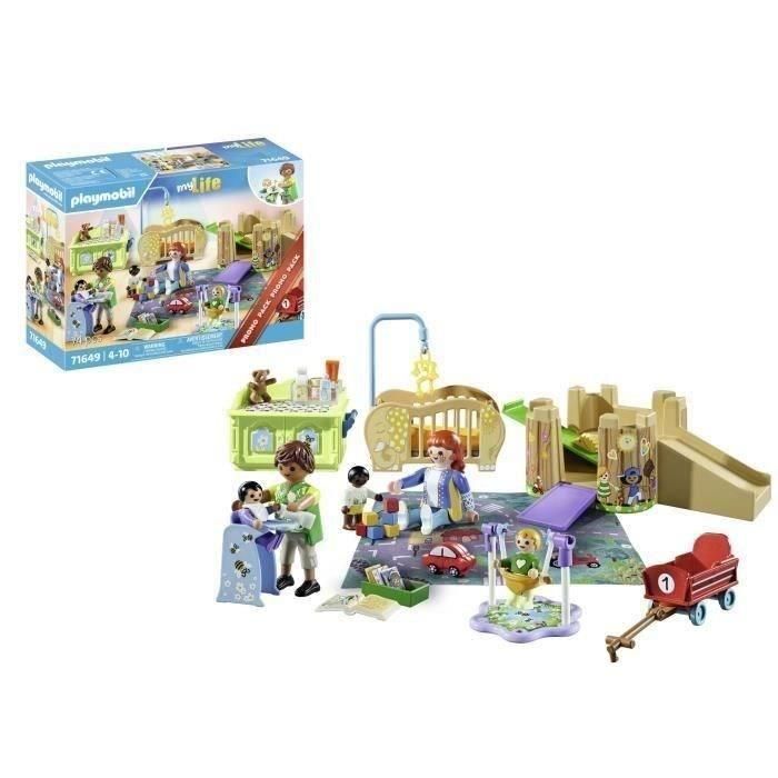 PLAYMOBIL 71649 Promo Pack Set Primera Infancia con 5 Figuras, Cochecito Doble, Vagón, Torre de Juego, Tobogán y Cuna - Edad +4 Años 3 PLAYMOBIL 71649 Promo Pack Set Primera Infancia con 5 Figuras, Cochecito Doble, Vagón, Torre de Juego, Tobogán y Cuna - Edad +4 Años 3