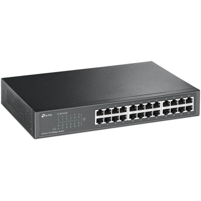 TP-Link TL-SF1024D Switch Fast Ethernet No Administrado 24 Puertos 1U Montaje en Rack Negro 1