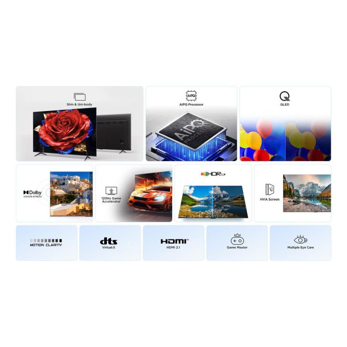 Smart TV TCL 75P7K 75" 4K Ultra HD HDR QLED 3