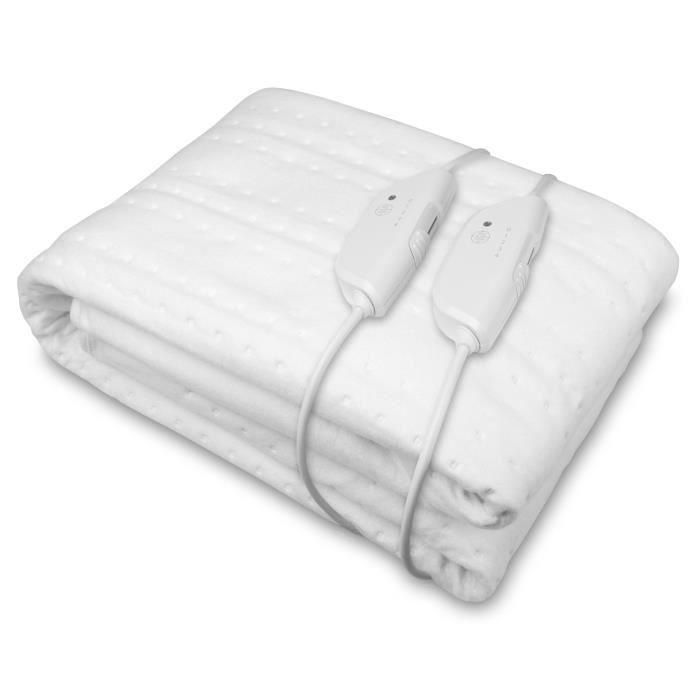 Topmelas calentados de King Size Mezisana - Hu 676 XXL - 2 Elementos de control, 150 x 160 cm, 4 configuraciones de temperatura, lavable 1 Topmelas calentados de King Size Mezisana - Hu 676 XXL - 2 Elementos de control, 150 x 160 cm, 4 configuraciones de temperatura, lavable 1