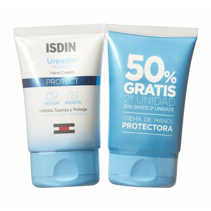 Isdin Ureadin Manos Crema de Manos y Uñas con Urea Isdin 2,5% para Manos Secas, Hidratación Intensa, Lote 2 x 50 ml