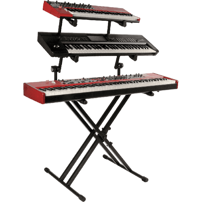 Soporte Teclado Ql623 Formato "X" 3 Niveles / Doble Perfil 2 Soporte Teclado Ql623 Formato "X" 3 Niveles / Doble Perfil 2